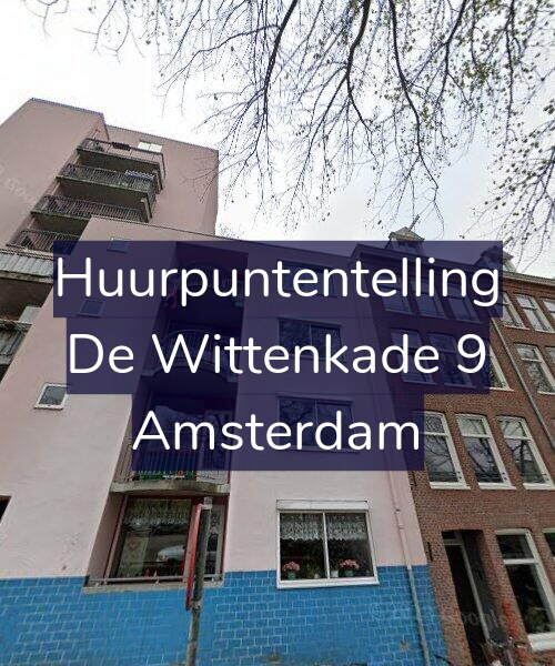 Foto gevel Huurpuntentelling voor De Wittenkade 9, Amsterdam