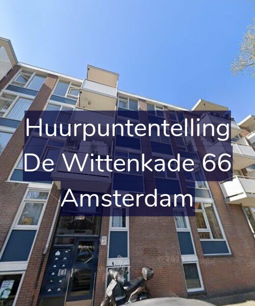 Foto gevel Huurpuntentelling voor De Wittenkade 66, Amsterdam