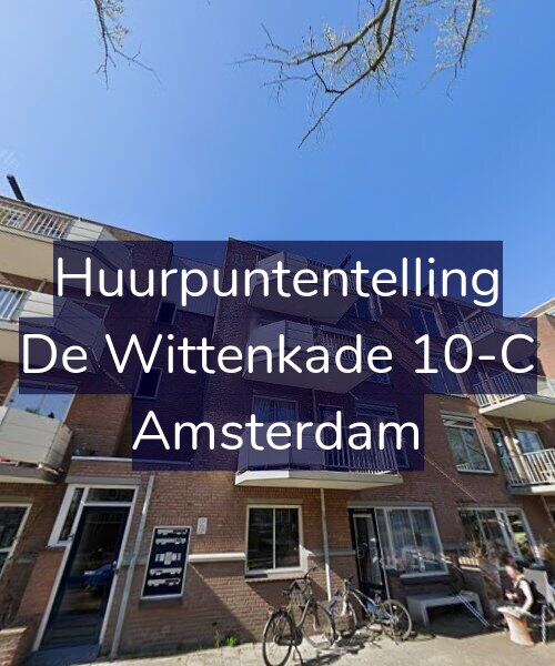 Foto gevel Huurpuntentelling voor De Wittenkade 10-C, Amsterdam