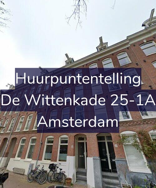 Foto gevel Huurpuntentelling voor De Wittenkade 25-1A, Amsterdam