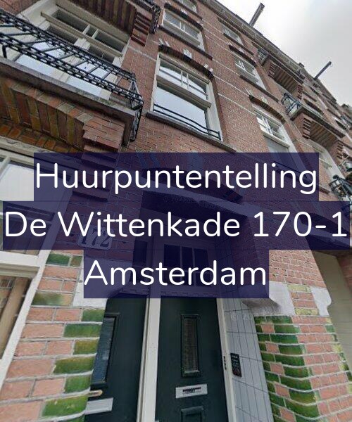 Foto gevel Huurpuntentelling voor De Wittenkade 170-1, Amsterdam