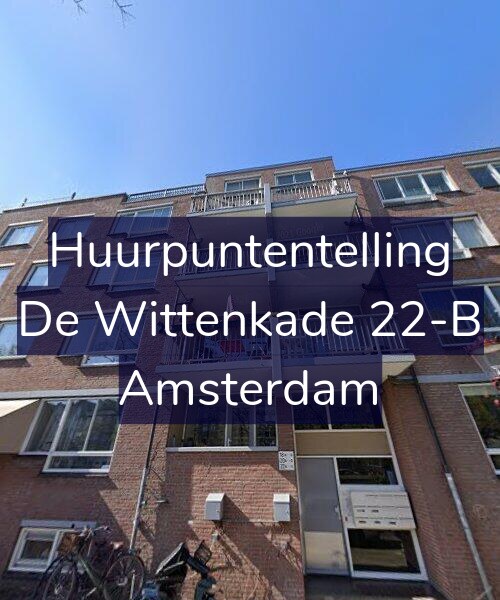 Foto gevel Huurpuntentelling voor De Wittenkade 22-B, Amsterdam