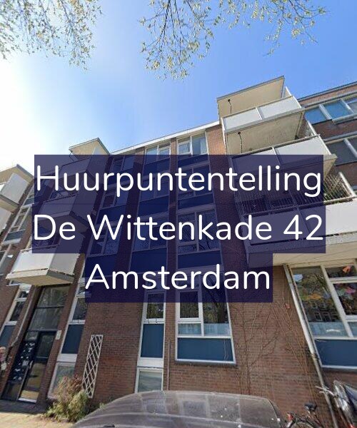 Foto gevel Huurpuntentelling voor De Wittenkade 42, Amsterdam