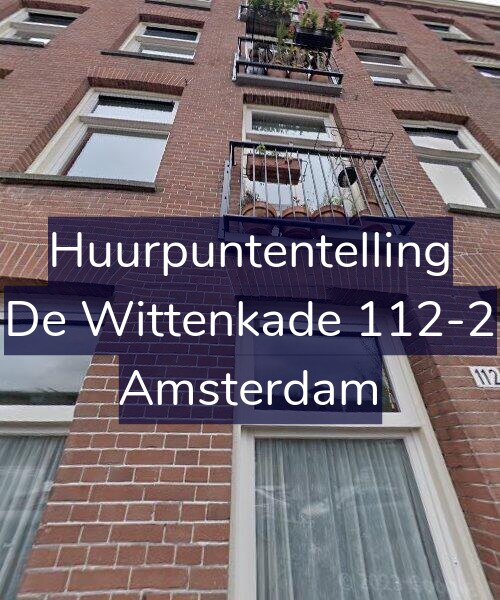 Foto gevel Huurpuntentelling voor De Wittenkade 112-2, Amsterdam