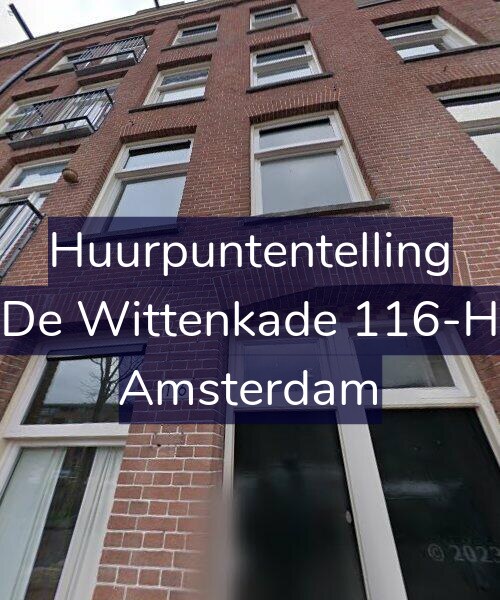 Foto gevel Huurpuntentelling voor De Wittenkade 116-H, Amsterdam