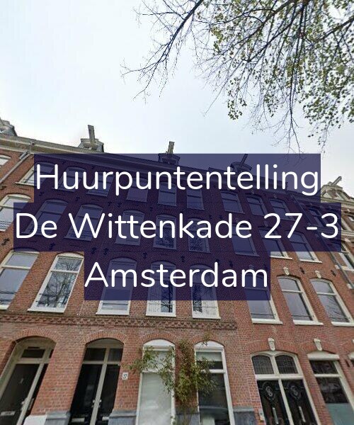 Foto gevel Huurpuntentelling voor De Wittenkade 27-3, Amsterdam