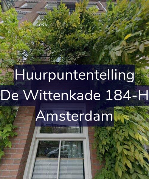 Foto gevel Huurpuntentelling voor De Wittenkade 184-H, Amsterdam