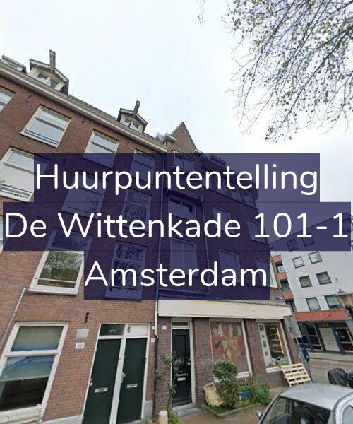 Foto gevel Huurpuntentelling voor De Wittenkade 101-1, Amsterdam