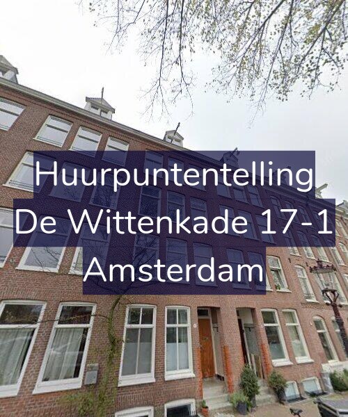 Foto gevel Huurpuntentelling voor De Wittenkade 17-1, Amsterdam