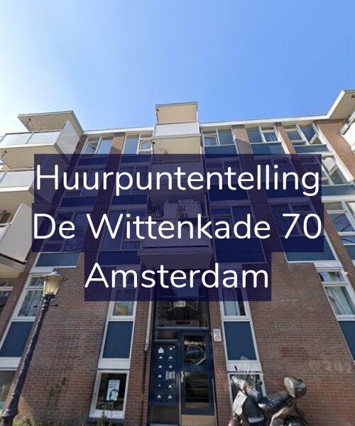Foto gevel Huurpuntentelling voor De Wittenkade 70, Amsterdam