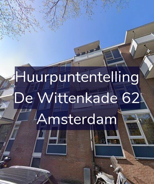 Foto gevel Huurpuntentelling voor De Wittenkade 62, Amsterdam