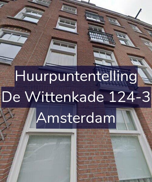 Foto gevel Huurpuntentelling voor De Wittenkade 124-3, Amsterdam