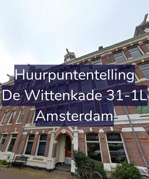 Foto gevel Huurpuntentelling voor De Wittenkade 31-1L, Amsterdam