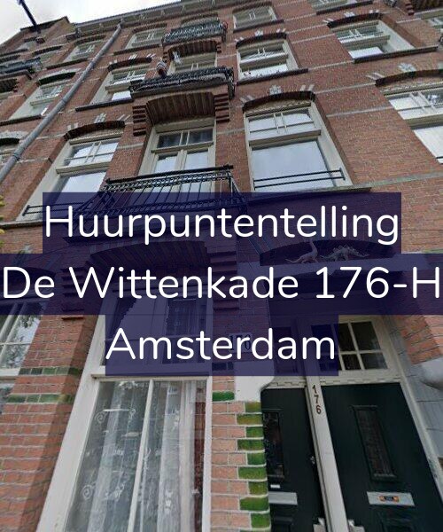 Foto gevel Huurpuntentelling voor De Wittenkade 176-H, Amsterdam