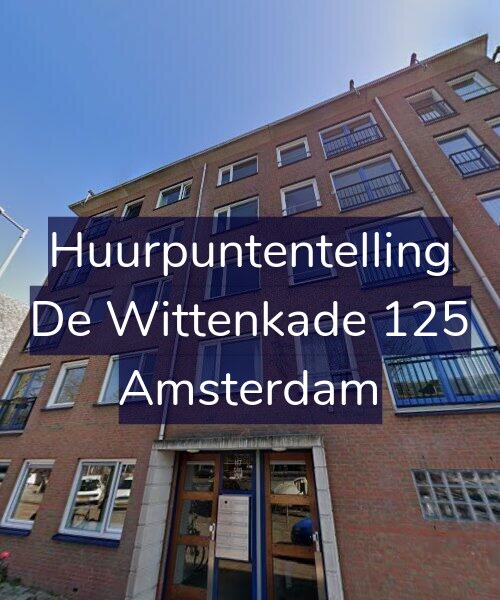 Foto gevel Huurpuntentelling voor De Wittenkade 125, Amsterdam