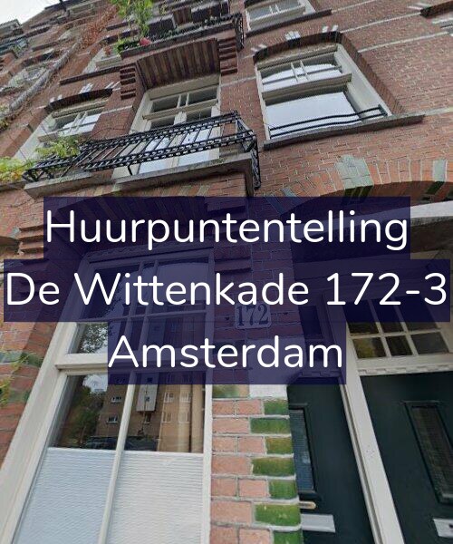 Foto gevel Huurpuntentelling voor De Wittenkade 172-3, Amsterdam