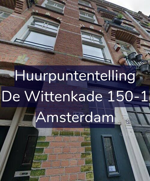 Foto gevel Huurpuntentelling voor De Wittenkade 150-1, Amsterdam