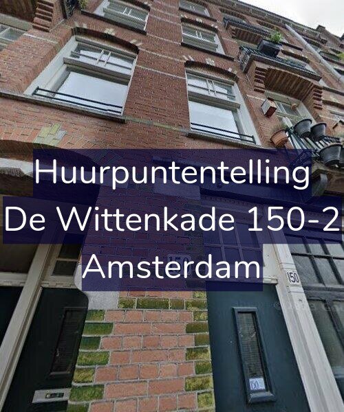 Foto gevel Huurpuntentelling voor De Wittenkade 150-2, Amsterdam