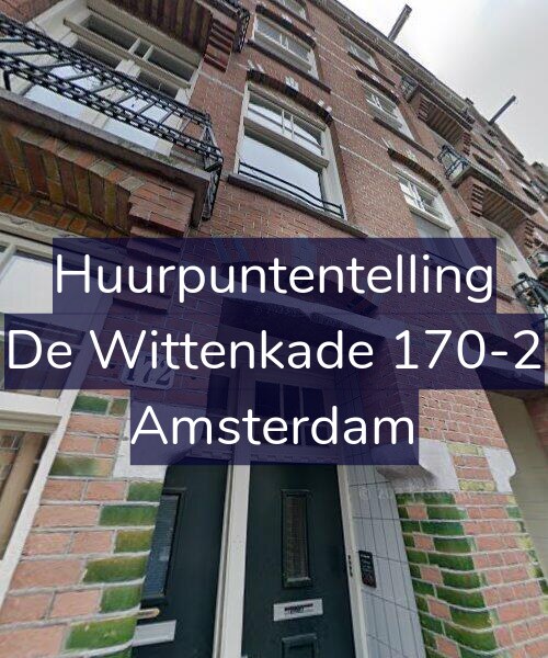 Foto gevel Huurpuntentelling voor De Wittenkade 170-2, Amsterdam