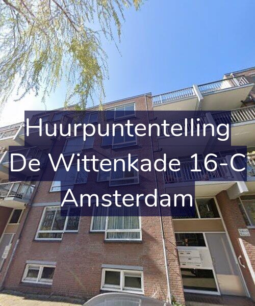 Foto gevel Huurpuntentelling voor De Wittenkade 16-C, Amsterdam