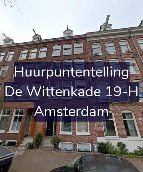 Foto gevel Huurpuntentelling voor De Wittenkade 19-H, Amsterdam