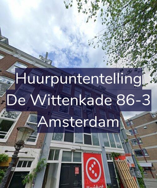 Foto gevel Huurpuntentelling voor De Wittenkade 86-3, Amsterdam