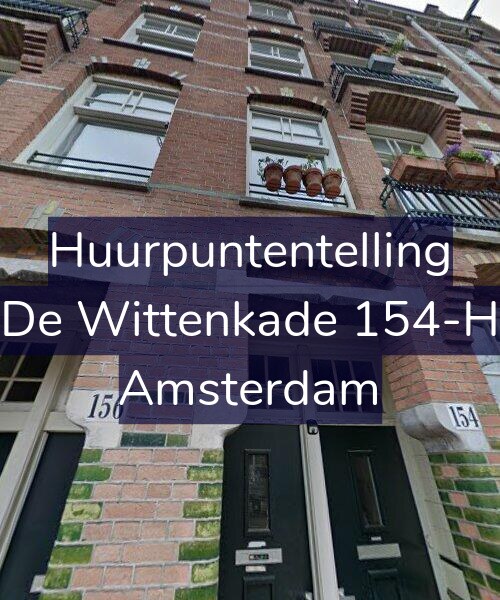 Foto gevel Huurpuntentelling voor De Wittenkade 154-H, Amsterdam