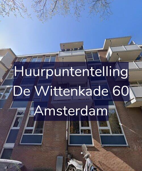 Foto gevel Huurpuntentelling voor De Wittenkade 60, Amsterdam