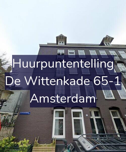 Foto gevel Huurpuntentelling voor De Wittenkade 65-1, Amsterdam