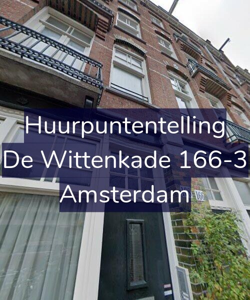 Foto gevel Huurpuntentelling voor De Wittenkade 166-3, Amsterdam