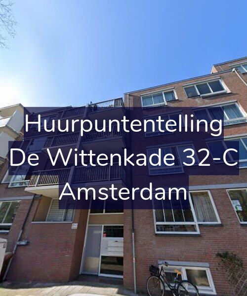 Foto gevel Huurpuntentelling voor De Wittenkade 32-C, Amsterdam