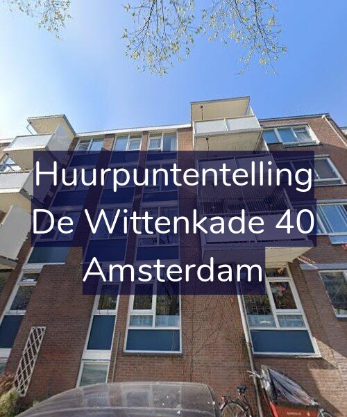 Foto gevel Huurpuntentelling voor De Wittenkade 40, Amsterdam