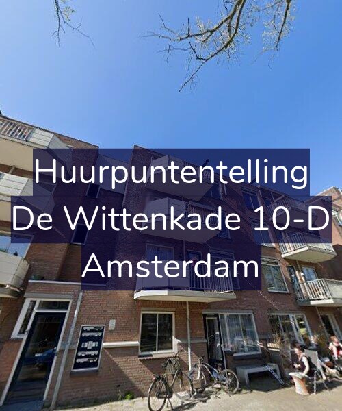 Foto gevel Huurpuntentelling voor De Wittenkade 10-D, Amsterdam