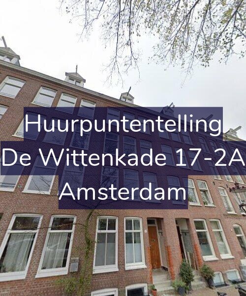 Foto gevel Huurpuntentelling voor De Wittenkade 17-2A, Amsterdam