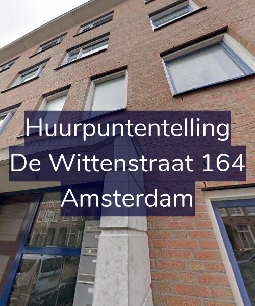 Foto gevel Huurpuntentelling voor De Wittenstraat 164, Amsterdam