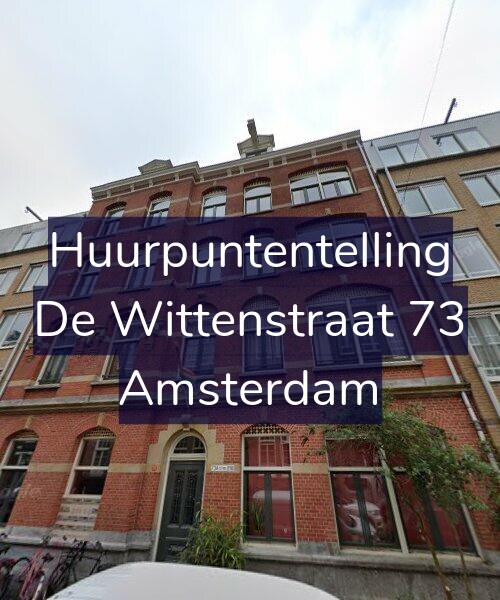 Foto gevel Huurpuntentelling voor De Wittenstraat 73, Amsterdam
