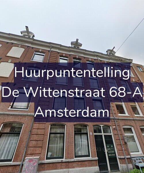 Foto gevel Huurpuntentelling voor De Wittenstraat 68-A, Amsterdam