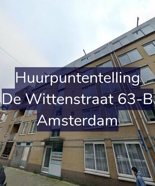 Foto gevel Huurpuntentelling voor De Wittenstraat 63-B, Amsterdam