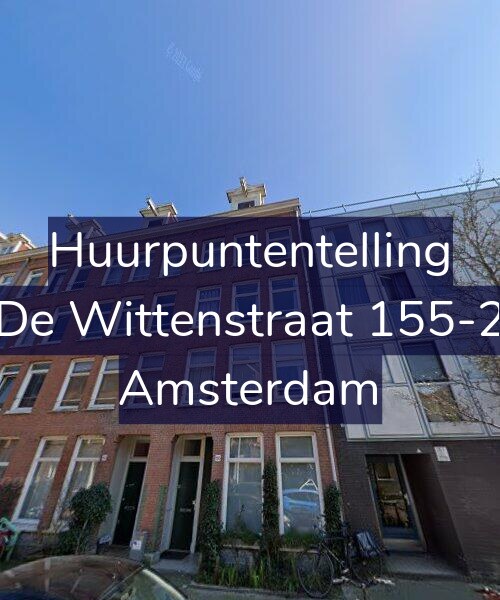 Foto gevel Huurpuntentelling voor De Wittenstraat 155-2, Amsterdam