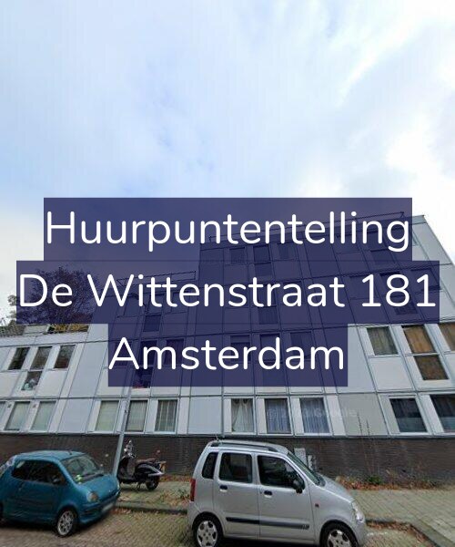 Foto gevel Huurpuntentelling voor De Wittenstraat 181, Amsterdam