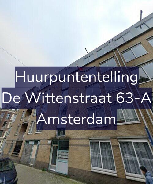 Foto gevel Huurpuntentelling voor De Wittenstraat 63-A, Amsterdam