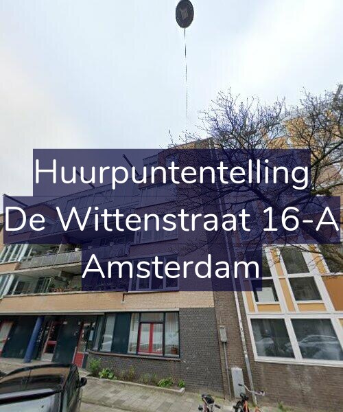 Foto gevel Huurpuntentelling voor De Wittenstraat 16-A, Amsterdam