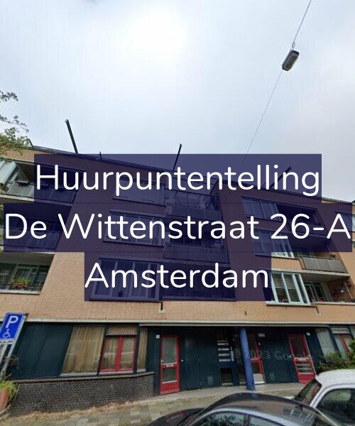 Foto gevel Huurpuntentelling voor De Wittenstraat 26-A, Amsterdam