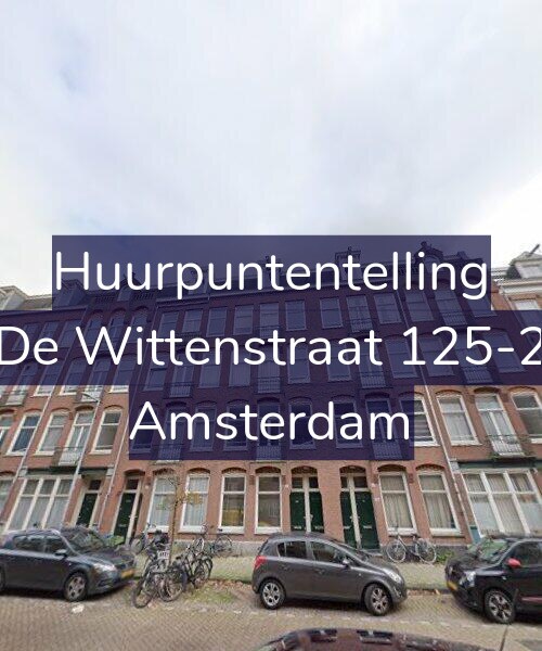 Foto gevel Huurpuntentelling voor De Wittenstraat 125-2, Amsterdam
