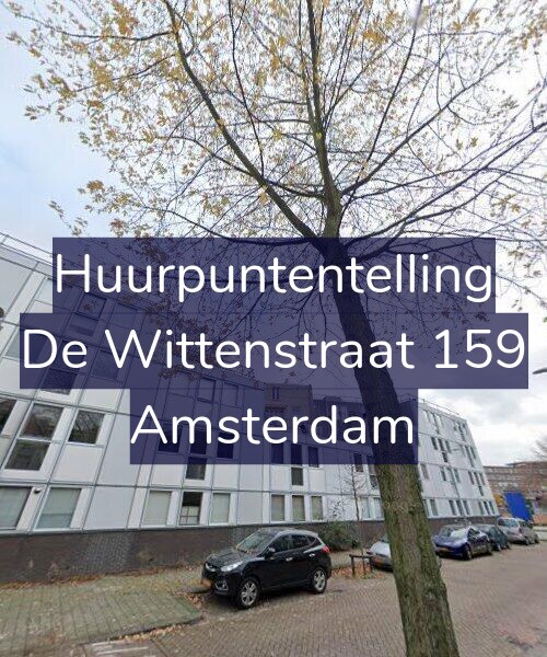 Foto gevel Huurpuntentelling voor De Wittenstraat 159, Amsterdam