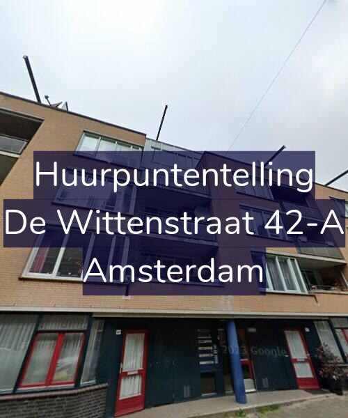 Foto gevel Huurpuntentelling voor De Wittenstraat 42-A, Amsterdam