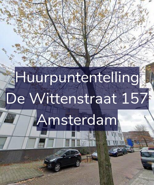 Foto gevel Huurpuntentelling voor De Wittenstraat 157, Amsterdam