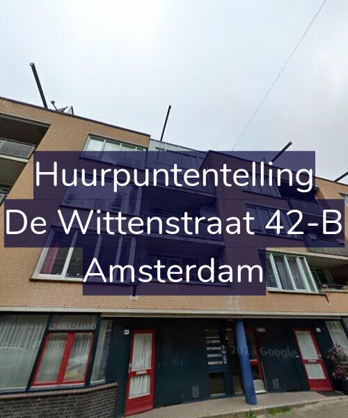 Foto gevel Huurpuntentelling voor De Wittenstraat 42-B, Amsterdam