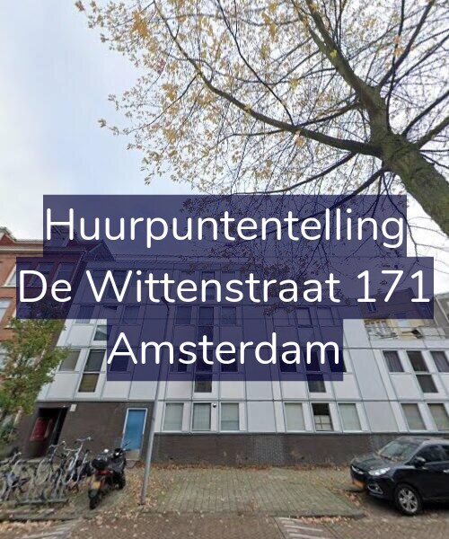 Foto gevel Huurpuntentelling voor De Wittenstraat 171, Amsterdam