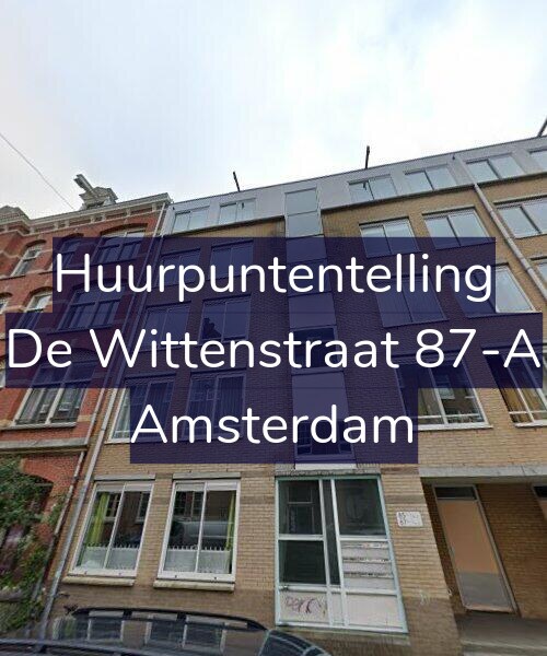 Foto gevel Huurpuntentelling voor De Wittenstraat 87-A, Amsterdam